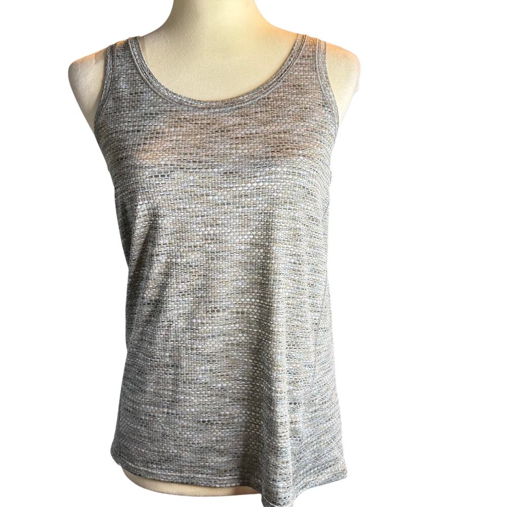 Athleta Ultimate Scoop Racerback Mesh Tank, Textured Space Dye, Size XS